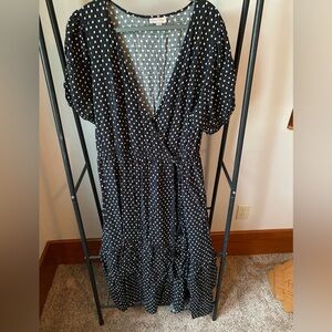 Midi wrap dress